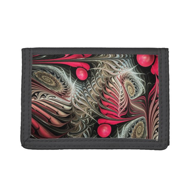 Winter Cheers, artistic abstract Leather Wallet (Front)