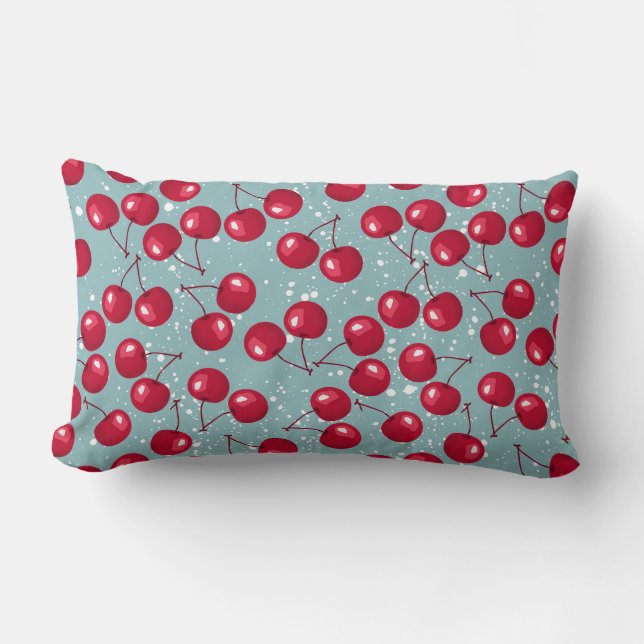 Winter cherry.  lumbar pillow (Front)