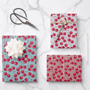 Winter cherry.  wrapping paper sheets