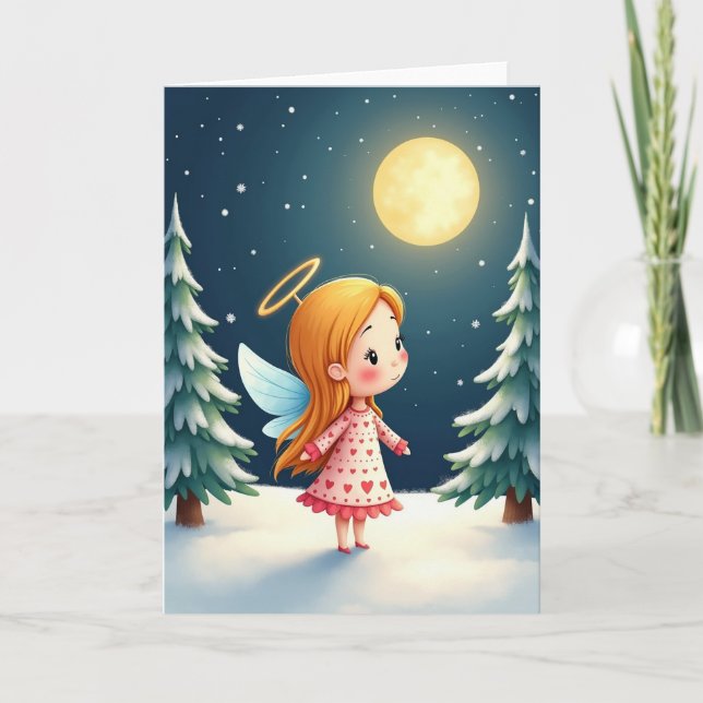 Winter Cherub Card (Front)