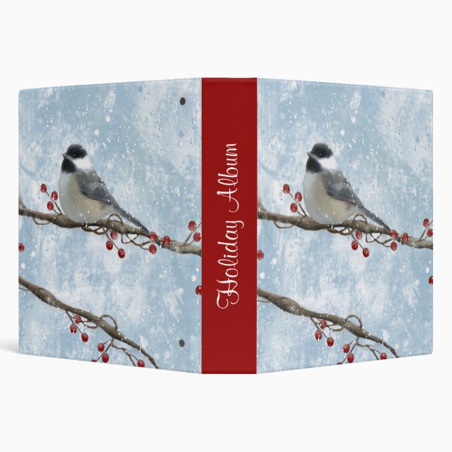 Winter Chickadee Binder (Background)