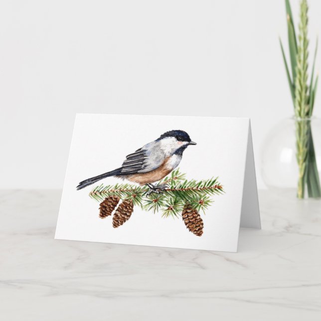 Winter Chickadee Card (Front)