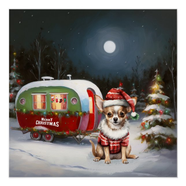 Winter Chihuahua Caravan Christmas Adventure  Poster (Front)