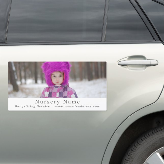 Winter Child, Babysitter, Daycare, Nursery Car Magnet (In Situ)