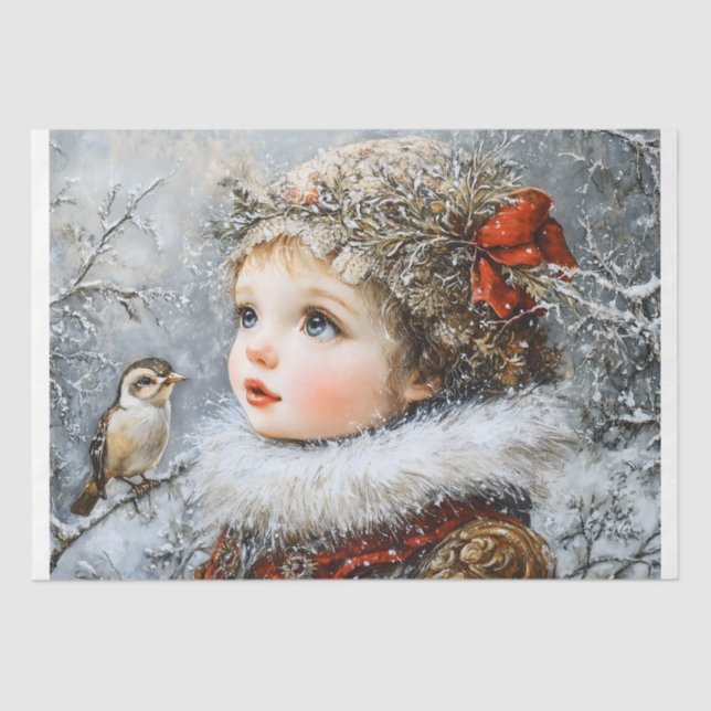 Winter Child Tissue Paper (Front)