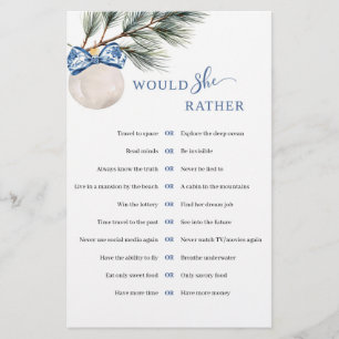 Winter Chinoiserie Bow Would She Rather Game