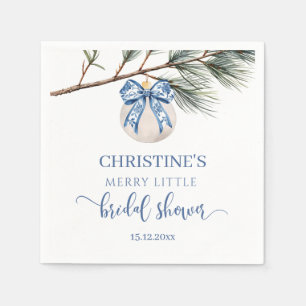 Winter Chinoiserie Bridal Shower Paper Napkins