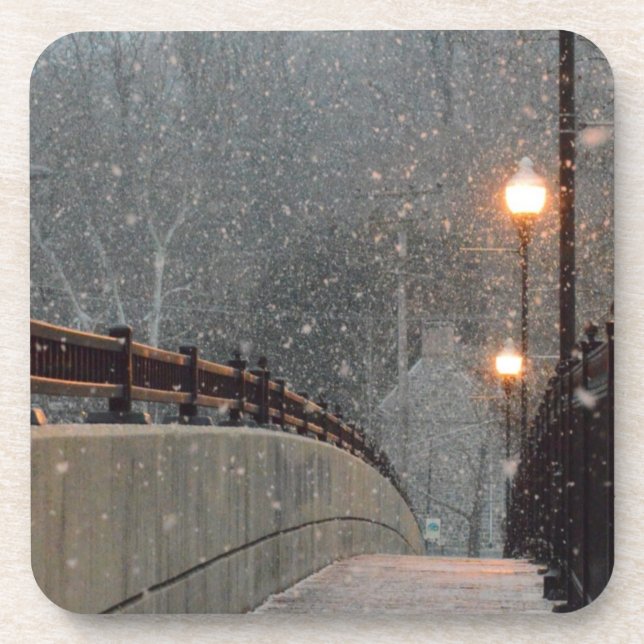 winter christmas 86 beverage coaster (Front)
