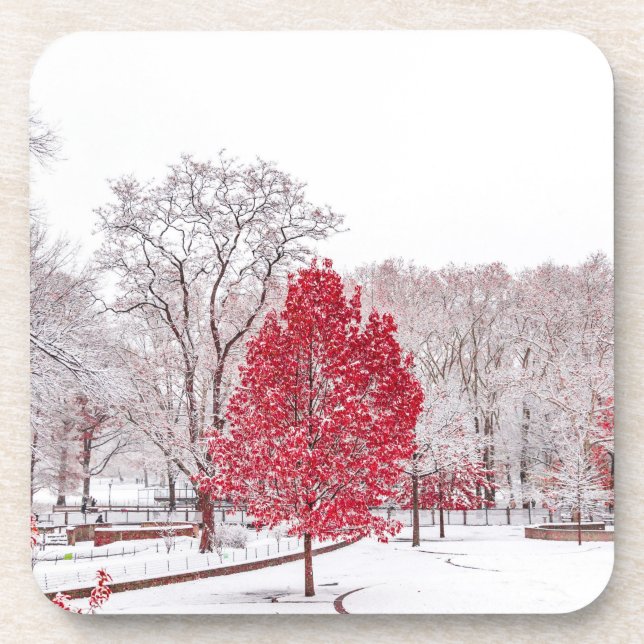 winter christmas 89 beverage coaster (Front)