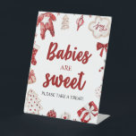 Winter Christmas Babies Are Sweet Baby Shower Sign<br><div class="desc">Winter Christmas Babies Are Sweet Baby Shower Sign</div>