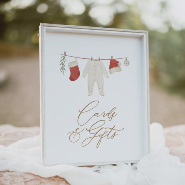 Winter Christmas Baby Shower Cards and Gifts Poster (Creator Uploaded)