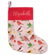 Winter Christmas Birds Personalized Kids