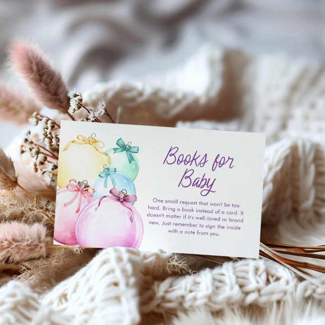 Winter Christmas Books for Baby Enclosure Card (Christmas Books for Baby Card)