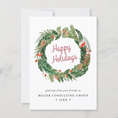 Winter Christmas Corporate Holiday Card