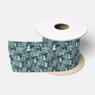 Winter Christmas Cozy Satin Ribbon