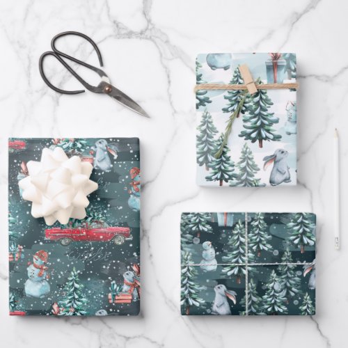 Winter Christmas Cozy  Wrapping Paper Sheets