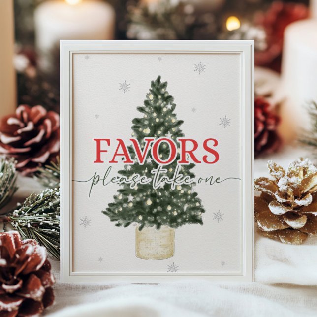 Winter Christmas Favors Sign (Creator Uploaded)