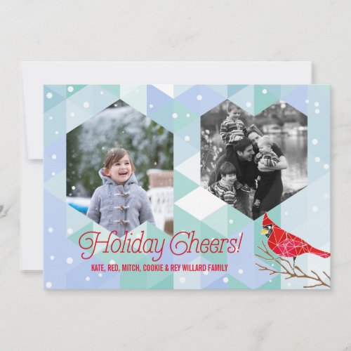 Winter Christmas Greetings Holiday Card