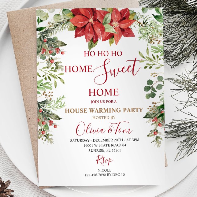 Winter Christmas Holiday Housewarming Party  Invitation (Creator Uploaded)