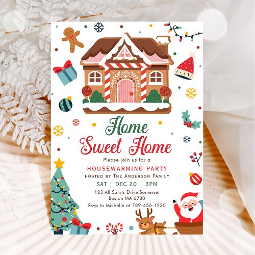 Winter Christmas Housewarming Party Sweet home Invitation