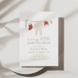 Winter Christmas Merry Little Baby Shower Invitation<br><div class="desc">Invite friends and family to share in the joy of a new baby on the way with this festive baby shower invitation.</div>
