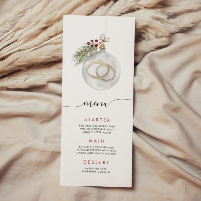 Winter Christmas Ornament Menu (Creator Uploaded)