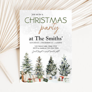 Winter Christmas Party Invitation