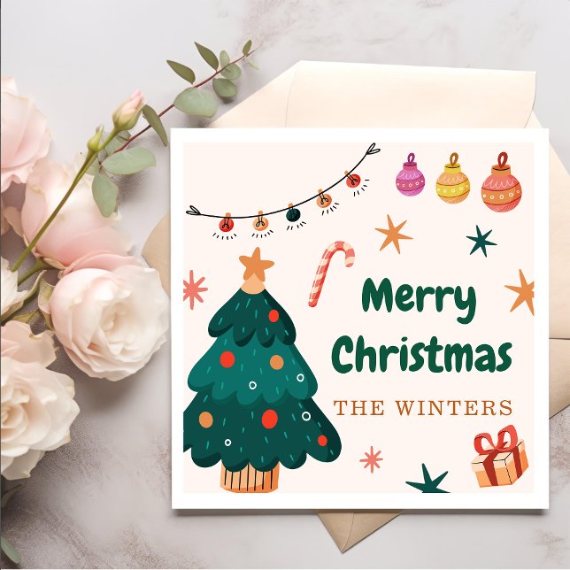 Winter Christmas Party Napkins (Creator Uploaded)