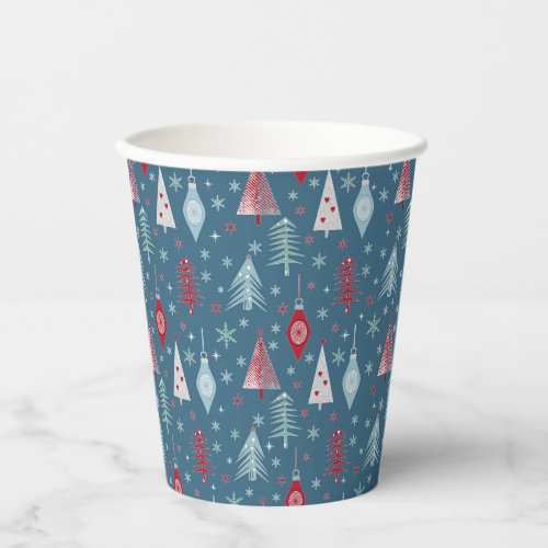 Winter Christmas pattern  Paper Cups