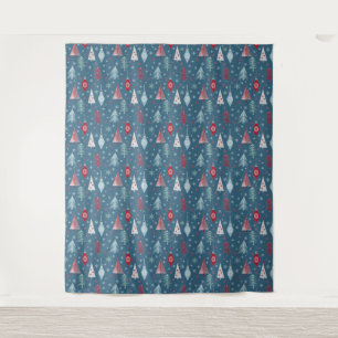 Winter Christmas pattern. Tapestry