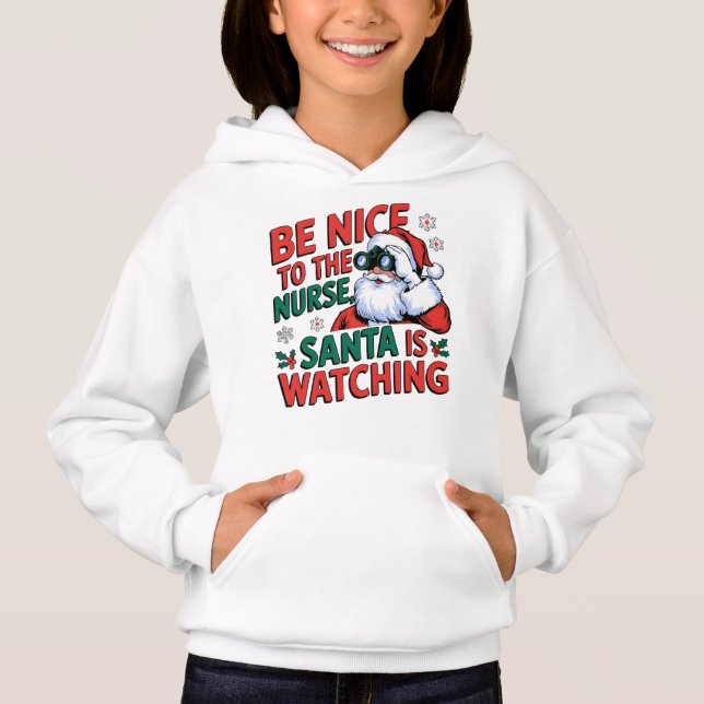 Winter Christmas Penguin Adventure in Snowy Wonder Hoodie (Front)