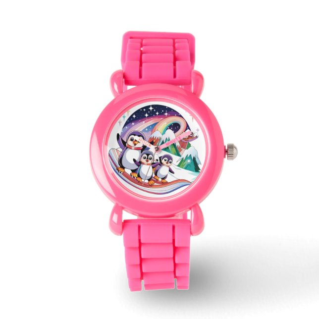 Winter Christmas Penguin Adventure in Snowy Wonder Watch (Front)