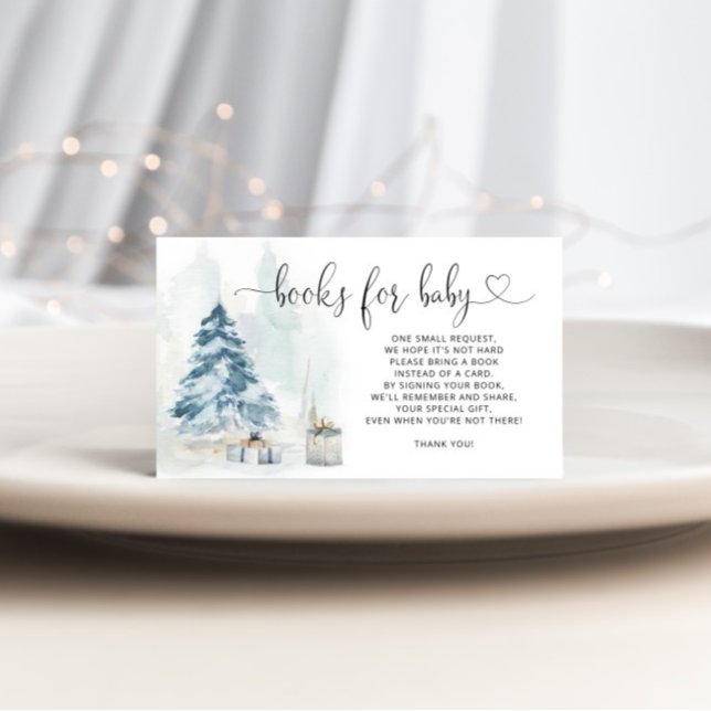 Winter Christmas snow books for baby ticket Enclosure Card (Creator Uploaded)