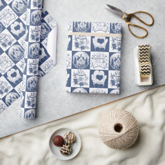 Winter Christmas Snow Wrapping Paper