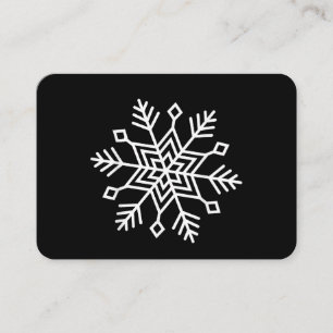Winter Christmas Snowflake Matching Family Festive Business Card