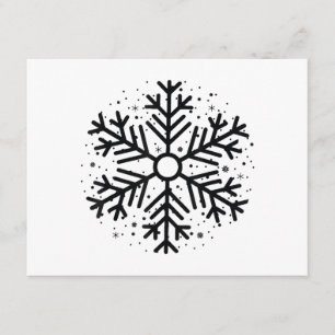 Winter Christmas Snowflake Matching Group Holiday Enclosure Card