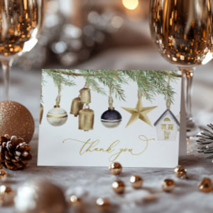 Winter Christmas Thank You Card