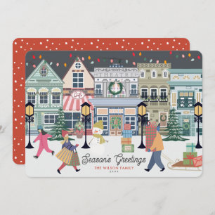 Winter Christmas Town Holiday Card