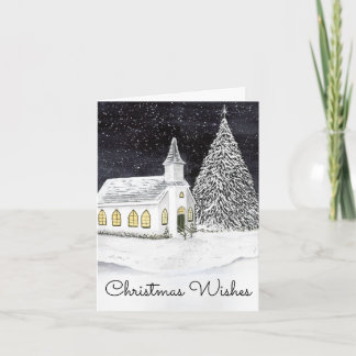 Winter Church Christmas Card