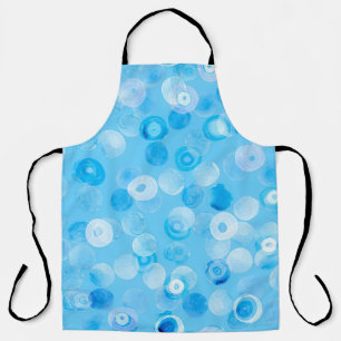 Winter Circles: Abstract Polka Dots. Apron