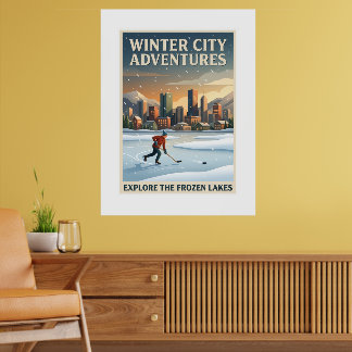 Winter City Adventures Poster
