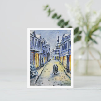 Winter City Postcard