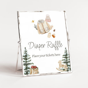 Winter Clothes It's Cold Outside Diaper Raffle Poster