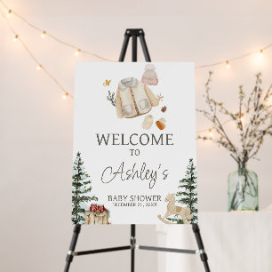 Winter Clothes It's Cold Outside Welcome Sign