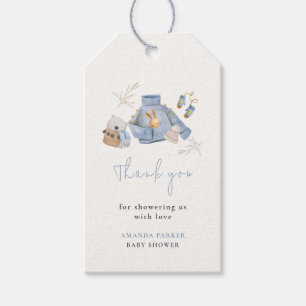 Winter Clothes Toys Girl Baby Shower Thank You Gift Tags