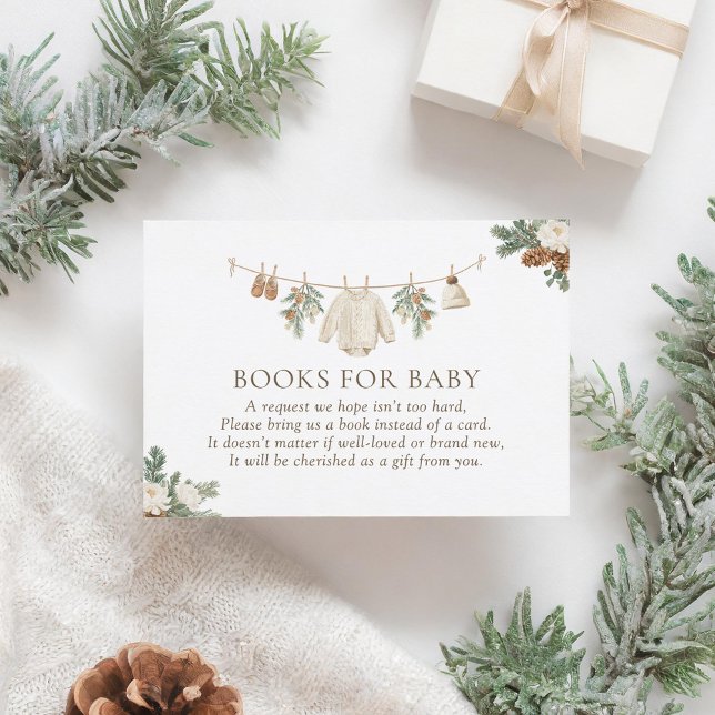Winter Clothesline Books for Baby Enclosure Card (Creator Uploaded)