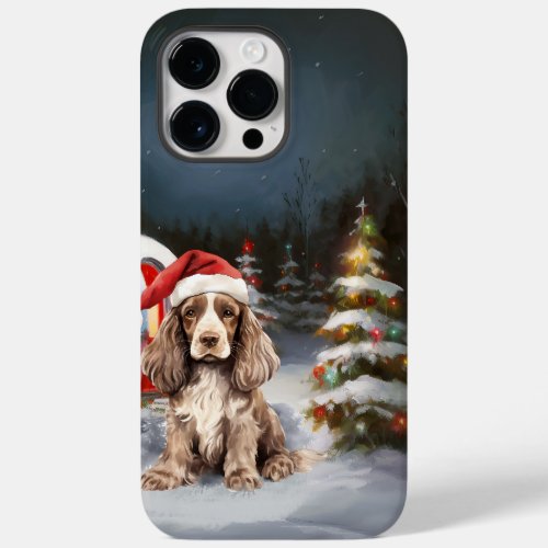 Winter Cocker Spaniel Caravan Christmas Adventure Case_Mate iPhone 14 Pro Max Case