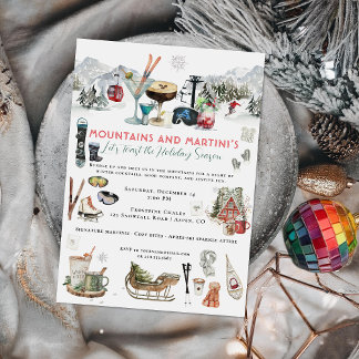 Winter Cocktail | Mountains & Martini’s Party Invitation