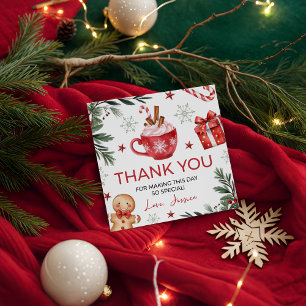 Winter Cocoa Birthday Favor Tag