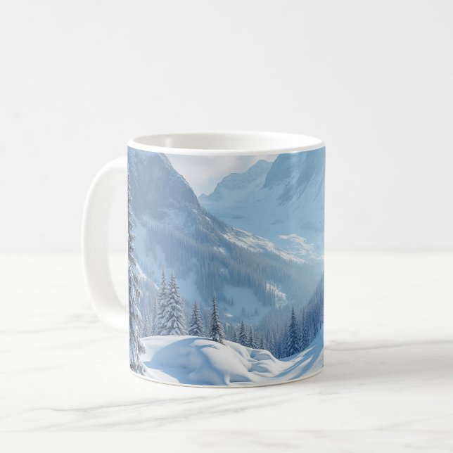 winter coffee mug (Front Left)